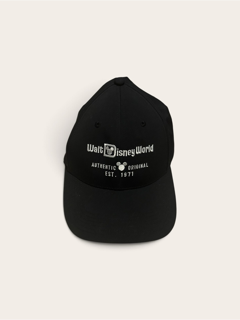 Walt Disney World Authentic Original Est. 1971 Black Adjustable Baseball Hat